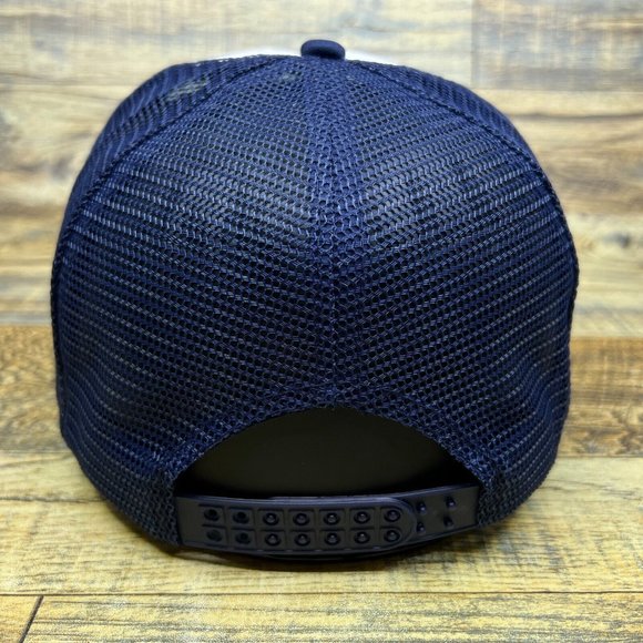 Fútbol is Life Mens Trucker Hat Navy Snapback Ted Lasso Soccer Baseball Cap - Picture 3 of 6